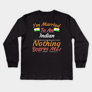 India Flag Butterfly - Gift for Indian From India Asia,Southern Asia, Kids Long Sleeve T-Shirt